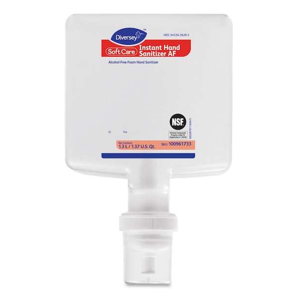 Diversey Soft Care Instant Gel Hand Sanitizer AF, 1,300 mL Cartridge, Fresh Scent, 6PK 100961733 - main